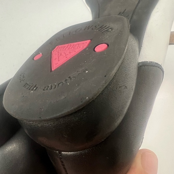 John Fluevog Sandra Mary Jane 9.5 BlackWhite Leather Retro Fellowship Collection - Picture 10 of 13